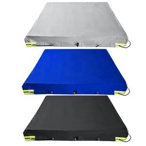 Cubierta Azul para Remolque 214x122cm, Lona Impermeable de Oxford, Tapete de Camping con Tiras Reflectantes, Forma Rectangular - Product Image 5