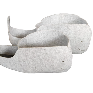 Biểu Tượng Tùy Chỉnh Kích Thước Màu Sắc Cảm Thấy Lưu Trữ Hộp Giỏ Công Suất Lớn Dễ Thương Thùng Cho Trẻ Em Của Đồ Chơi Với Hình Dạng Cá Voi - Product Image 1