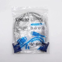 Fabrika Fiyatı 150CM PVC Kılıflı VGA - VGA Erkek-Erkek 3+4 Kablosu Bilgisayar Monitörü Projektör için