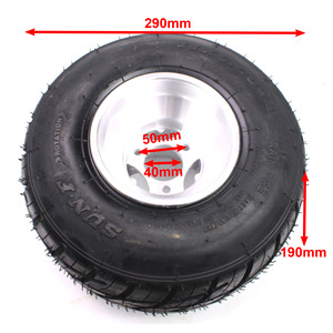 Jante de roue arrière de karting de 5 pouces 11x6.00-5 pour karting, course sportive, buggy de golf, drift trike, jante de roue de 5 pouces avec pneu - Product Image 2