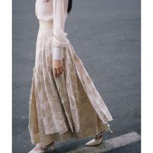 Calanthe กระโปรงทรงเอและเสื้อเชิ้ตเอวสูงของผู้หญิงผ้าลินินผ้าฝ้ายคุณภาพสูงดีไซน์แม็กซี่ - Product Image 4