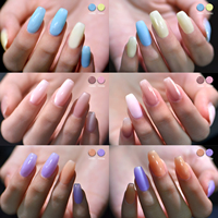 Ensemble de vernis gel couleur violet haute pigmentation, 6 couleurs, vegan, écologique, non toxique, gel UV de luxe, vente en gros, étiquette privée