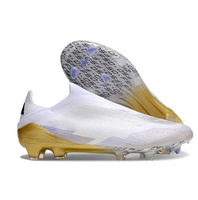 Nouvelles chaussures de football sans lacets FG, bottes de football à haute tige unisexes, tige en maille respirante, crampons antidérapants, OEM printemps/hiver