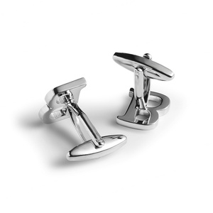 กระดุมข้อมือโลหะผสมสังกะสี ดีไซน์พิเศษ คุณภาพสูง แฟชั่น พร้อมตัวอักษรโลโก้แบบกำหนดเอง - Product Image 5