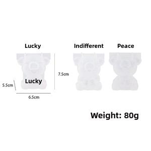 Khuôn làm đá viên <span class=keywords><strong>silicon</strong></span> hình da heo hình gấu nhỏ khuôn thạch 3D chịu nhiệt độ cao dụng cụ làm bánh gia dụng đa chức năng - Product Image 1