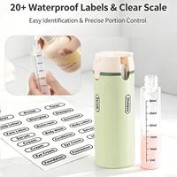Flacon de voyage rechargeable 4-en-1 anti-fuite pour shampoing, lotion, démaquillant et flacons distributeurs étanches