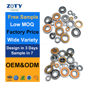 ตลับลูกปืนเซรามิกไฮบริดแบบกันฝุ่นพร้อมซีลสีส้ม - ทนต่อการกัดกร่อนที่อุณหภูมิสูงสำหรับมอเตอร์และระบบขับเคลื่อน - Product Image 1