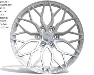 कस्टम 22x10 6x139.7 ऑफ-रोड कार रिम्स एल्यूमीनियम मिश्र धातु सिल्वरडो जाली मोनोब्लॉक ट्रक पहियों के लिए जाली मोब्लॉक ट्रक पहियों - Product Image 3