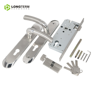 Juego Completo de Cerraduras para Puertas, Manijas de Palanca de Acero Inoxidable, Seguridad, Entrada, Privacidad, Manijas para Puertas de Hotel con <span class=keywords><strong>Llaves</strong></span> - Product Image 6