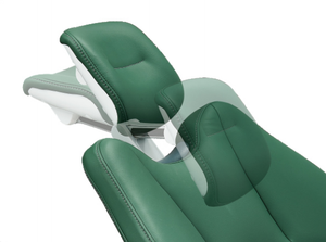 Fauteuil dentaire électrique ergonomique en cuir vert, inclinable et professionnel, avec réglage professionnel. - Product Image 5