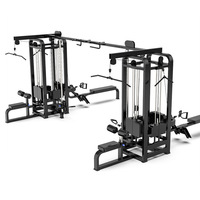 Équipement de musculation professionnel pour salle de sport, système de poulies à câbles croisés, utilisation à domicile, machine de musculation multi-stations avec pieds en acier