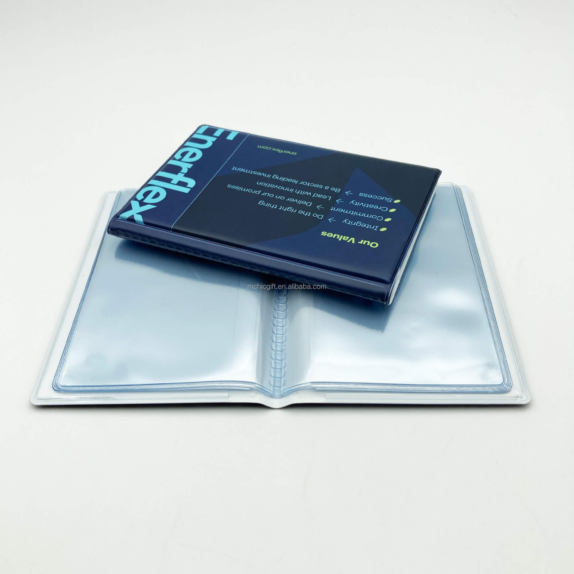 Vinyl Index Card Holder - Clear, Self-Adhesive Pockets