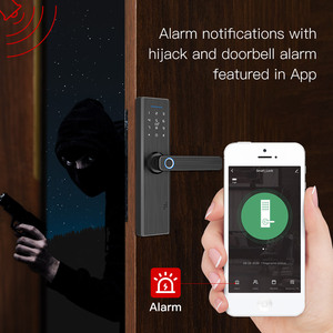 Serrure intelligente Tianlai X1 Ttlock, déverrouillage par empreinte digitale, contrôle par application Bluetooth, mot de passe, carte, télécommande pour hôtel - Product Image 3