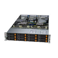 Server Hyper Rack Supermicro AS-2025HS-TNR 2U Baru dengan Dual AMD EPYC DDR5 NVMe PCIe 5.0 untuk Pusat Data