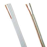 Câble de haut-parleur audio de voiture personnalisé 14AWG 2.5mm CCA câble de haut-parleur Transparent Flexible givré câble de haut-parleur en cuivre pur câble de haut-parleur