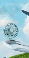 Ventilateur portable multifonctionnel pour poussette, dortoir étudiant, mini-ventilateur de bureau extérieur