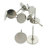Clous décoratifs pour meubles à tête plate, clous de rembourrage, or, argent, bronze antique, canapé, chaise, bois, goujon, épingle à tête plate, attache métallique