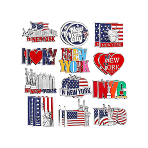 En gros personnalisé j'aime NY Liberty icônes métal Souvenir aimants pour réfrigérateur Urban Landmark Culture USA voyage cadeaux touristique Merch utilisation - Product Image 1