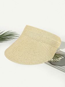 Sun <b>Visor</b> Hats for Women Wide Brim <b>Straw</b> Womens Foldable <b>Visors</b> Summer Packable Ponytail Beach Hat Gifts - Product Image 4