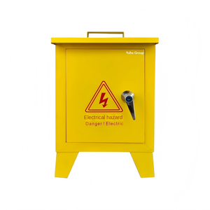 Caja de distribución portátil para obras de construcción con cubierta impermeable y puerta con cerradura para uso eléctrico temporal - Product Image 2