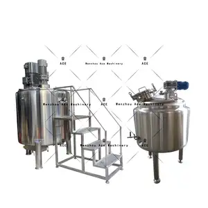 300L 500L Sealed Double Jacket Chemical Liquid Mixing Tank With With Electric Heat Agitator