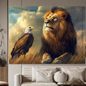 Động Vật Rừng Rậm Tấm Thảm Treo Tường 3D Khủng Long Hổ Gấu Treo Tường Tấm Thảm Nghệ Thuật Trang Trí Chăn Cho Gia Đình Phòng Ngủ Trang Trí Phòng Khách - Product Image 2