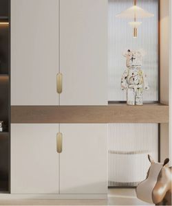 Luxury Rounded Arc Single-Side Recessed Slot Hidden Aluminum Pull Handles for Wardrobe <strong>Doors</strong> Cabinet <strong>Doors</strong> Drawers - Product Image 6