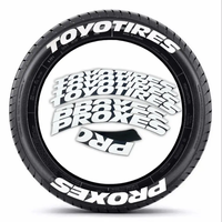 Décoration de roue étanche universelle personnalisée pneu A-Z0-9 anglais lettre bricolage pneu lettrage autocollant pour voiture