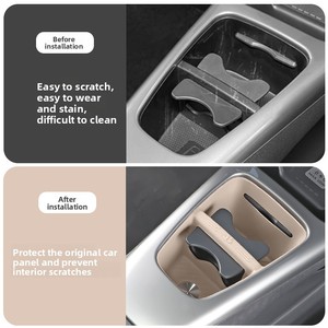 Convient à 25 modèles de BYD Dolphin Smart Driving Edition, coussinet de protection en silicone pour porte-gobelet, fente de console centrale - Product Image 5