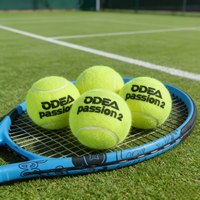 Balle de tennis pressurisée certifiée ITF ODEA, 57 % laine, rebond élevé, caoutchouc durable, pour matchs professionnels, sport, boîte portable de 4
