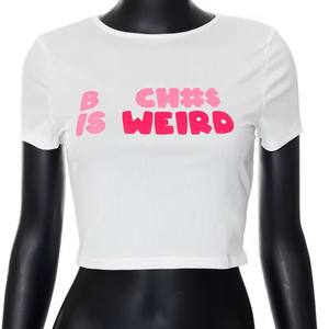 Dames Grafische <span class=keywords><strong>T</strong></span>-<span class=keywords><strong>shirts</strong></span> Tops Schattige Mode <span class=keywords><strong>Sexy</strong></span> <span class=keywords><strong>T</strong></span>-shirt Letterprint Tee Y2K Kleding 2024 Dames Crop Tops voor Vrouwen - Product Image 6