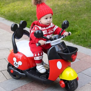 Mickey 2025, Vélo à pédales électrique pour enfants de <span class=keywords><strong>6V</strong></span>, balançoire pour bébé, voiture à bascule et toboggan, jouet rechargeable pour les enfants de 2 à 8 ans, <span class=keywords><strong>batterie</strong></span>, vélo à 3 roues - Product Image 5