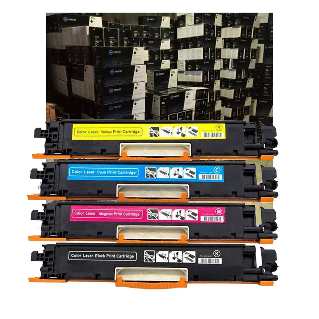 Wholesale High Capacity Toner Cartridge for HP 126A CE310A Color Set Compatible HP Color for Pro CP1025 M175 M275 18-Month