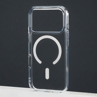 Coque de téléphone portable transparente en TPU+PC, antichoc, magnétique N52, anti-jaunissement pour iPhone 16/17/18promax