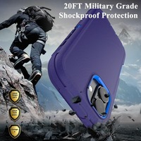 Coques de protection intégrale Grade Armor pour iPhone 17 Air 16E 16 15 14 13 12 Pro Max – Robustes, antichoc et anti-poussière