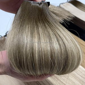 ผมต่อแบบเวฟท์ Factory Butterfly Genius พร้อมรูตรงกลาง แบบ Double Drawn ผมแท้  มองไม่เห็นรอยต่อ XO Hole Weft - Product Image 5
