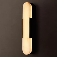Applique Murale Alabaster Melange pour Chevet, Lampe Murale de Luxe pour Chambre à Coucher, Éclairage Tendance et Décoration Intérieure