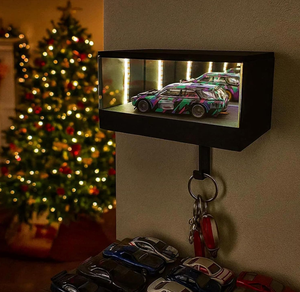 Porte-clés mural lumineux en ABS pour décoration intérieure, avec support <span class=keywords><strong>de</strong></span> clé <span class=keywords><strong>de</strong></span> voiture et éclairage LED, faible MOQ - Product Image 4