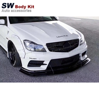 Kit carrosserie large style LB pour Mercedes-Benz Classe C W204 C63 2 portes 4 portes, mise à niveau, modification, pare-chocs aérodynamique, kit de performance