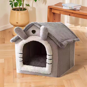 Groothandel Huisdierbedden Vier Seizoenen Universeel Verwijderbaar Wasbaar Kattenhuis Winter Warm Nest Voor Katten En Honden Semi-Gesloten Ontwerp - Product Image 5