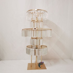 Centre pièces fête clair or fleur Vase support décoration de mariage centres de Table pour la décoration de Table de mariage - Product Image 4