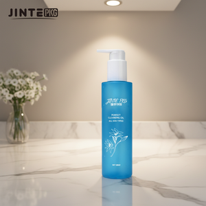 Flacon de conditionnement en plastique vide pour lotion corporelle, gel douche, <span class=keywords><strong>shampoing</strong></span>, nettoyant, 150 ml, 200 ml, avec pompe à fermeture tournante - Product Image 2