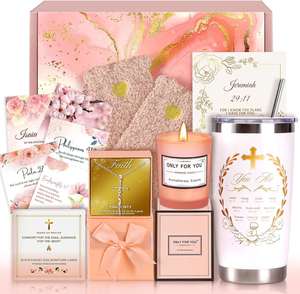 Regalos de Cumpleaños Únicos para Amigas Cristianas, Novias, Regalos de San Valentín para Ella, Sets de Regalos Cristianos para Mujeres - Product Image 1