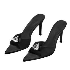 Sandalias de Tacón Alto con Punta en Pico y Diseño de Boca de Pescado, Estilo Verano 2025, con Tacón Metálico, para Mujer - Product Image 6