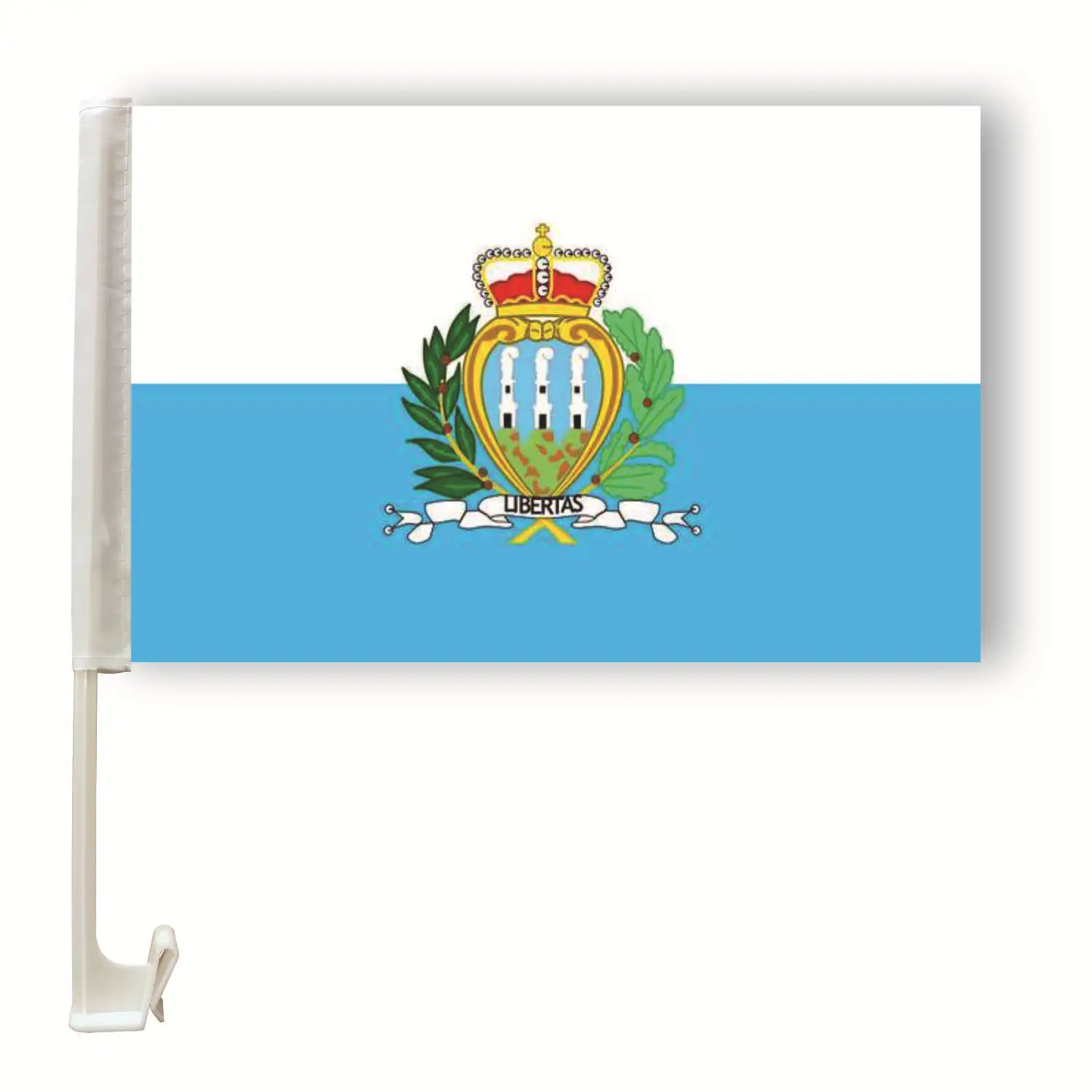 Nx Wholesale San Marino Flag Country Flags for Car Flag Banner with Pole Countries Car Banner