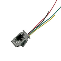 Connecteur Jack 4P4C Filaire Coorle 616W Gris pour Appareils Réseau Téléphonique avec Câble (Emballage Boîte Chine)
