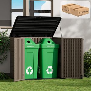 屋外プラスチックヤード樹脂工具庭収納棚付きヨーロッパスタイル - Product Image 6