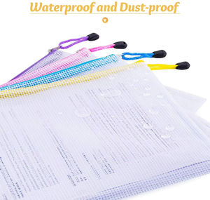 Bolsa Transparente con Cierre de Malla, Impermeable, para Documentos A4, Carpeta Portadocumentos de Plástico para Estudiantes, Útiles Escolares, Uso en Exámenes - Product Image 2