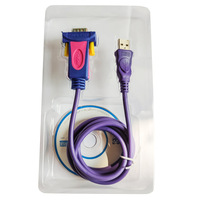 Cable Adaptador de Puerto Serie USB a RS232 DB9 de 6 Pies con Chipset FTDI Compatible con Windows 10 8 7 y Mac Linux