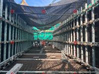 Coffrage en plastique ABS réutilisable 100 fois par le fabricant pour le coulage de grandes surfaces de ponts, autoroutes et tunnels en béton